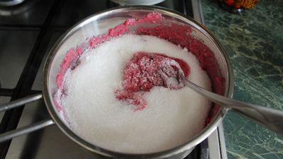 мусс клюквенный с манной крупой