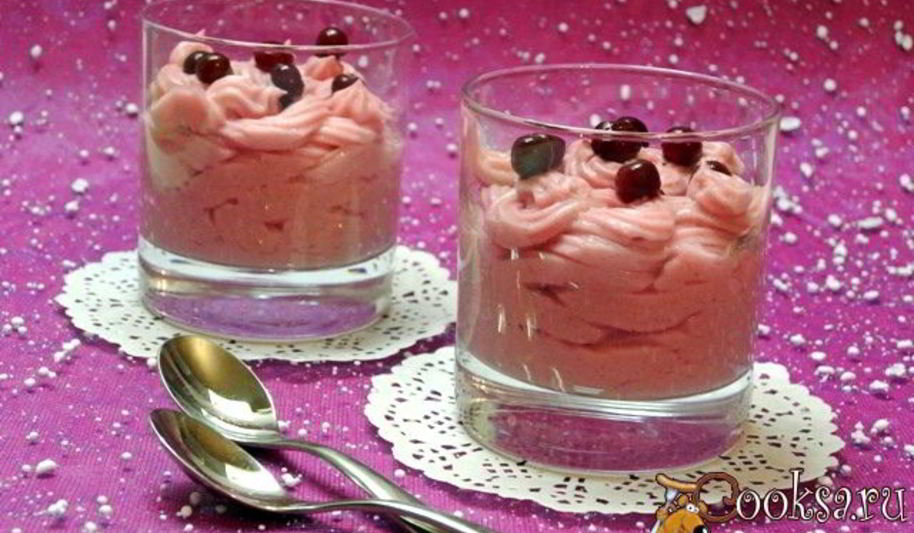 Рецепт мусса клюквенного