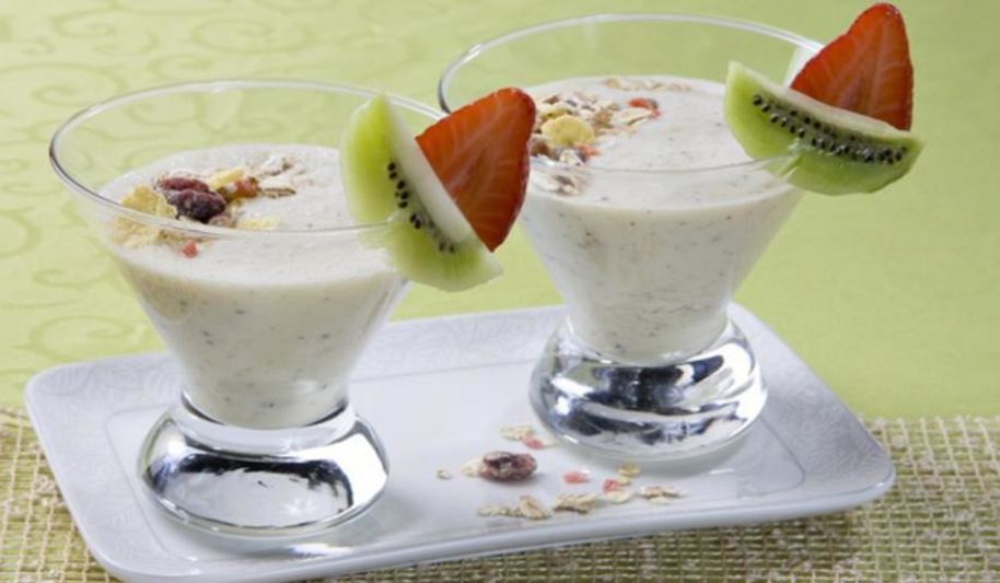 Рецепт мусса с киви и клубникой