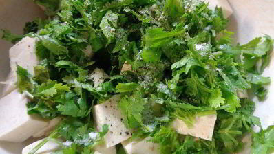 нежный мусс из авокадо с тофу