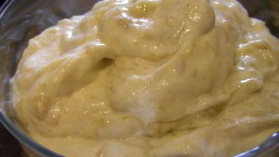 нежный мусс из ревеня