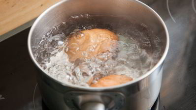 рыбный мусс с грушей