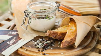 рыбный мусс с грушей