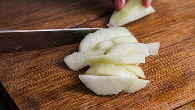 рыбный мусс с грушей