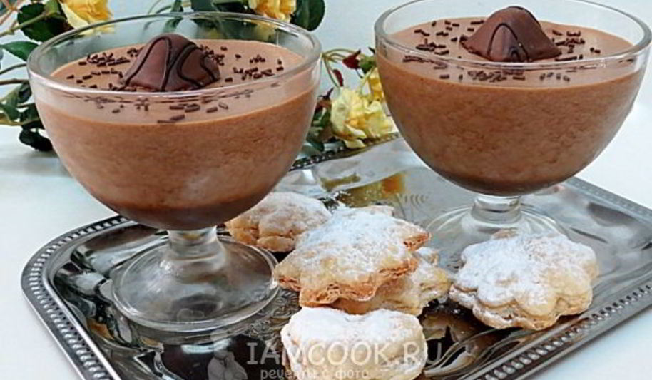Рецепт шоколадна-кофейного мусс