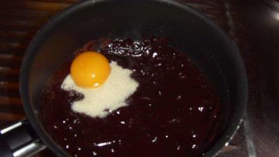 шоколадный мусс с бисквитом