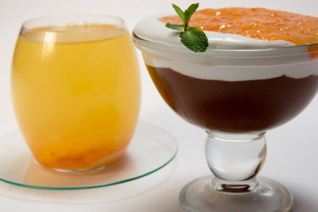 Шоколадный мусс с хурмой