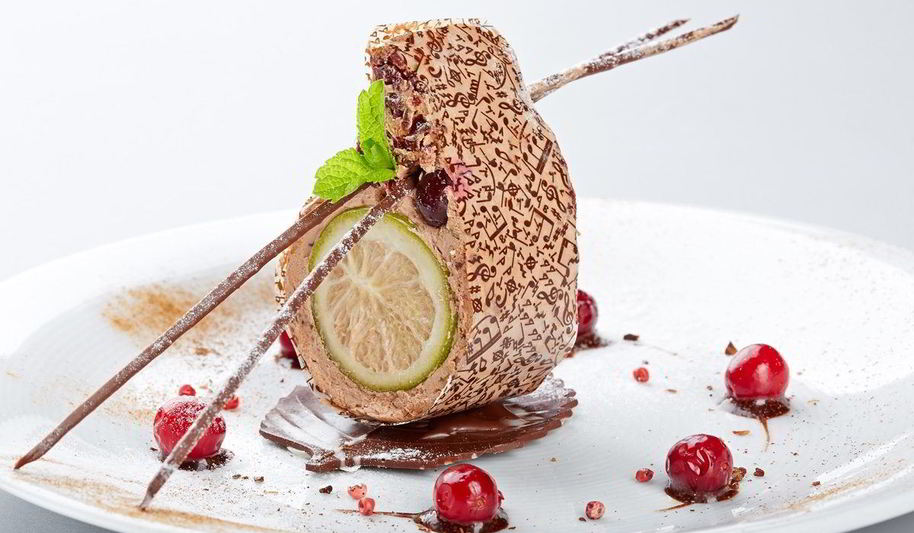 Рецепт шоколадного мусса с клюквой и лаймом