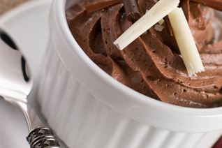 Шоколадный мусс со стружкой