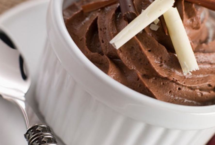 Шоколадный мусс со стружкой