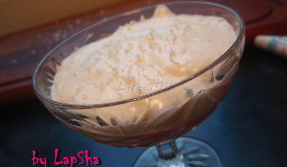 Рецепт слив в сиропе с муссом из белого шоколада