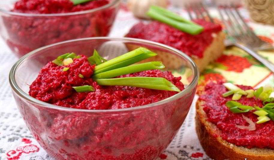 Рецепт свекольного мусса с брынзой