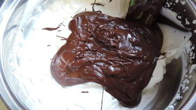 торт-купол цукотто с апельсиновым и шоколадным муссами