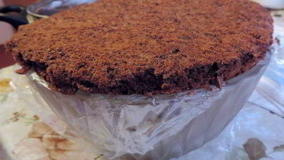 торт-купол цукотто с апельсиновым и шоколадным муссами