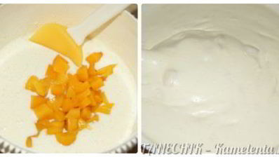 торт-мусс с персиками