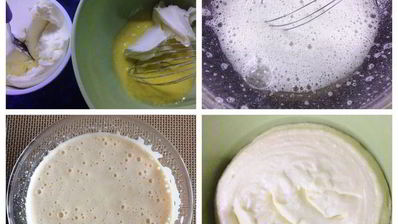 торт-мусс тирамису с зеркальной глазурью