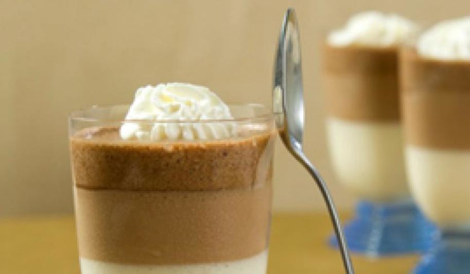 Рецепт трехцветного шоколадного мусса