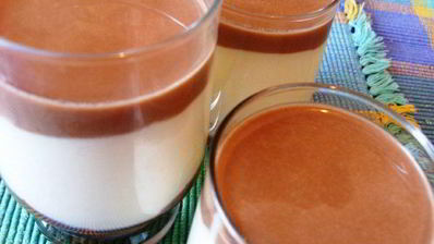 творожный мусс с ореховой нугой и шоколадным марципаном