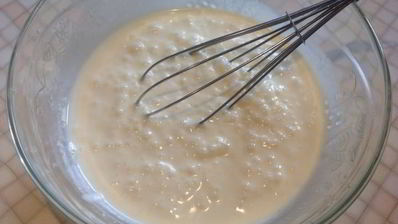 творожный мусс с персиками и киви