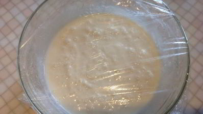 творожный мусс с персиками и киви