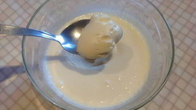 творожный мусс с персиками и киви