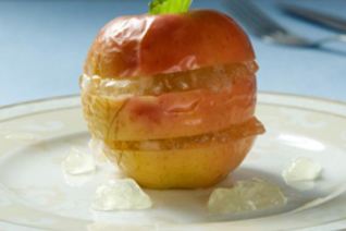 Яблоки с лимонным муссом