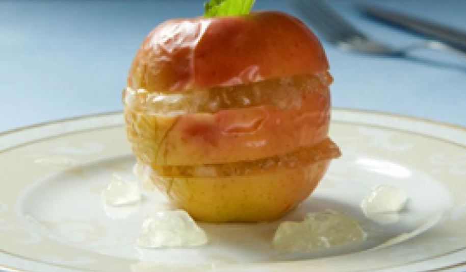 Рецепт яблок с лимонным муссом