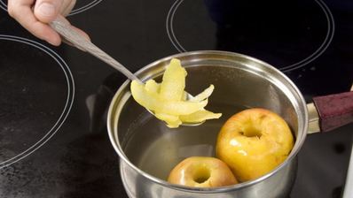 яблоки с лимонным муссом