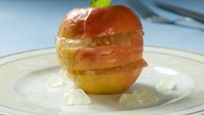 яблоки с лимонным муссом