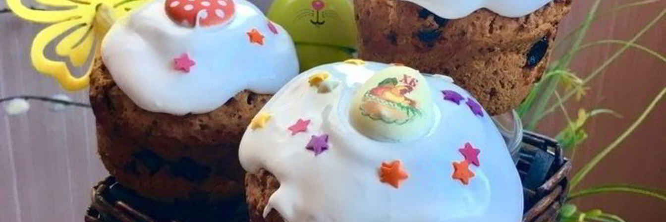 Бездрожжевые творожные куличи