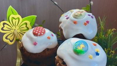 бездрожжевые творожные куличи