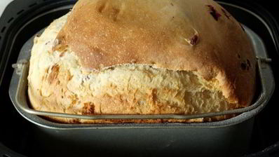 кулич с вяленой клюквой в хлебопечке