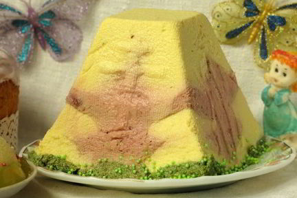 Молочно-мятная пасха Цветок