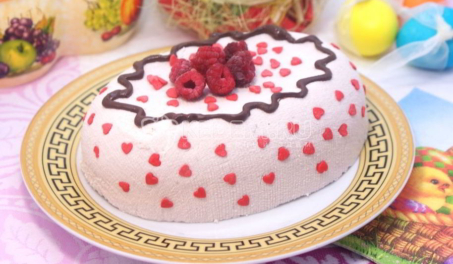 Рецепт пасхи малиновой