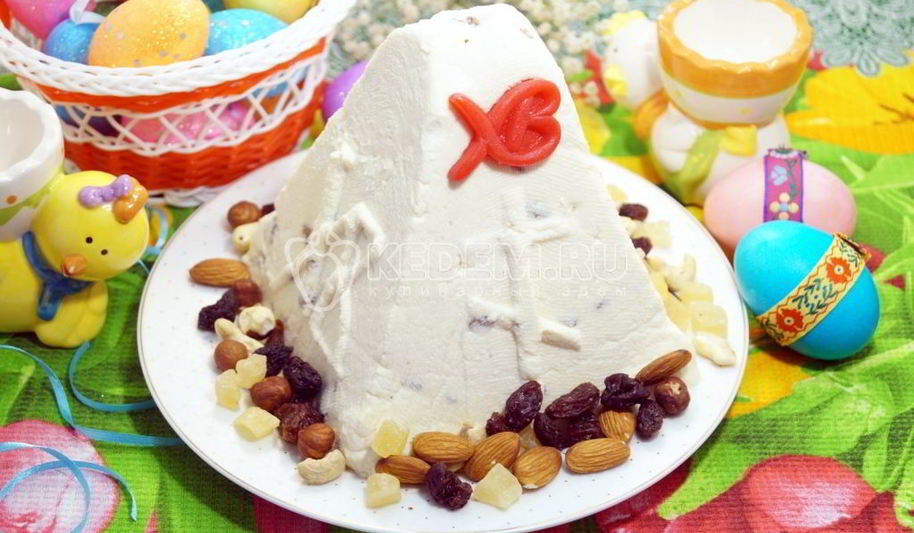 Рецепт пасхи с изюмом