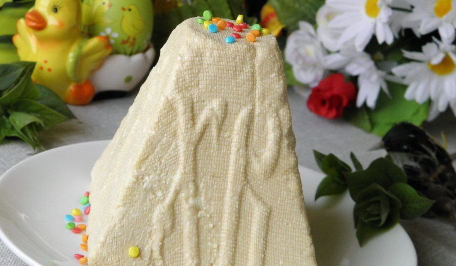 Рецепт пасхи со сгущенным молоком