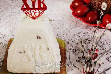 Пасха сырая творожная со сгущенкой