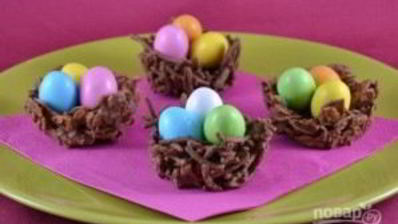 пасхальное шоколадное яйцо