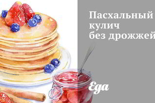 Пасхальный кулич без дрожжей