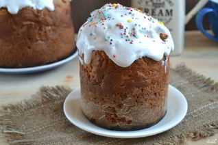 Пасхальный кулич на сметане без дрожжей