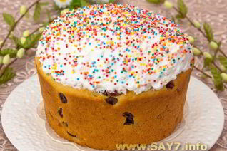 Пасхальный кулич на сметане