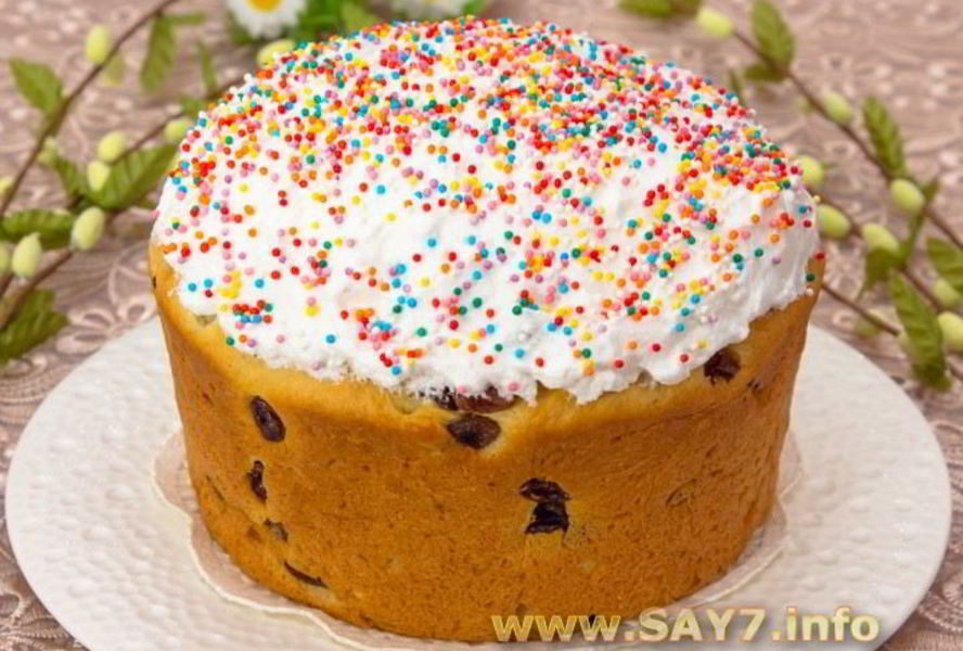 Пасхальный кулич на сметане