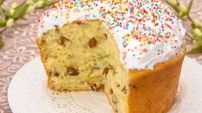 пасхальный кулич на сметане