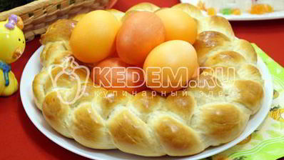 пасхальный венок для яиц