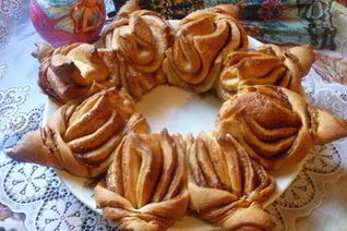 Пасхальный венок-цветок