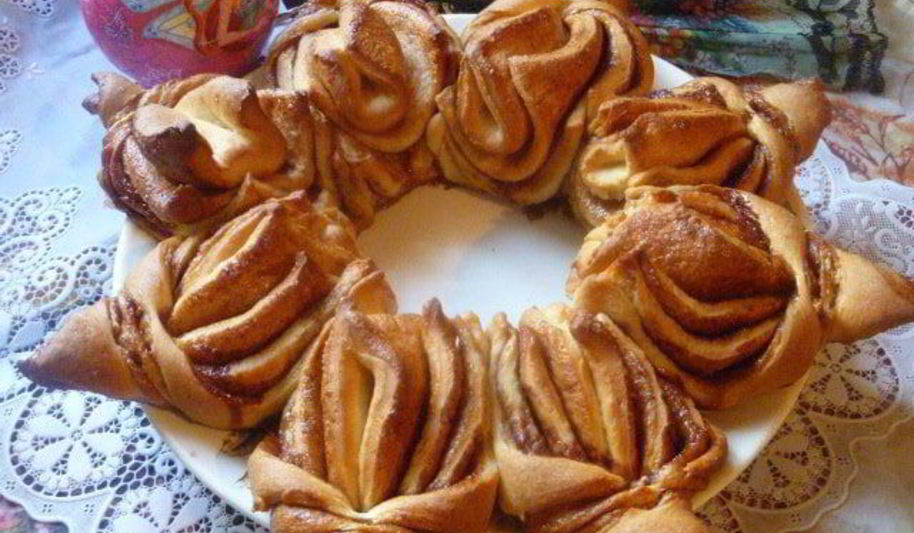 Рецепт пасхального венка-цветка