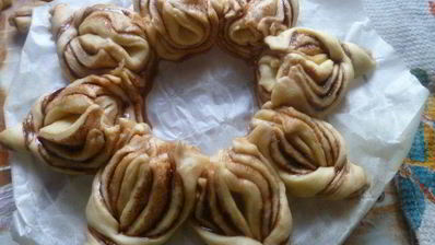 пасхальный венок-цветок