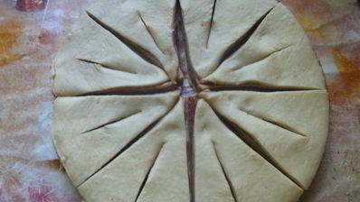 пасхальный венок-цветок