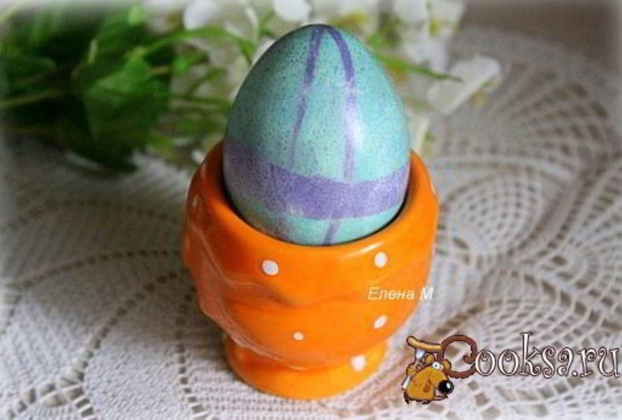 Пасхальные яйца, способ окрашивания