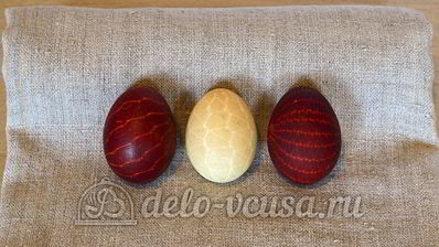 пасхальные яйца в сетку